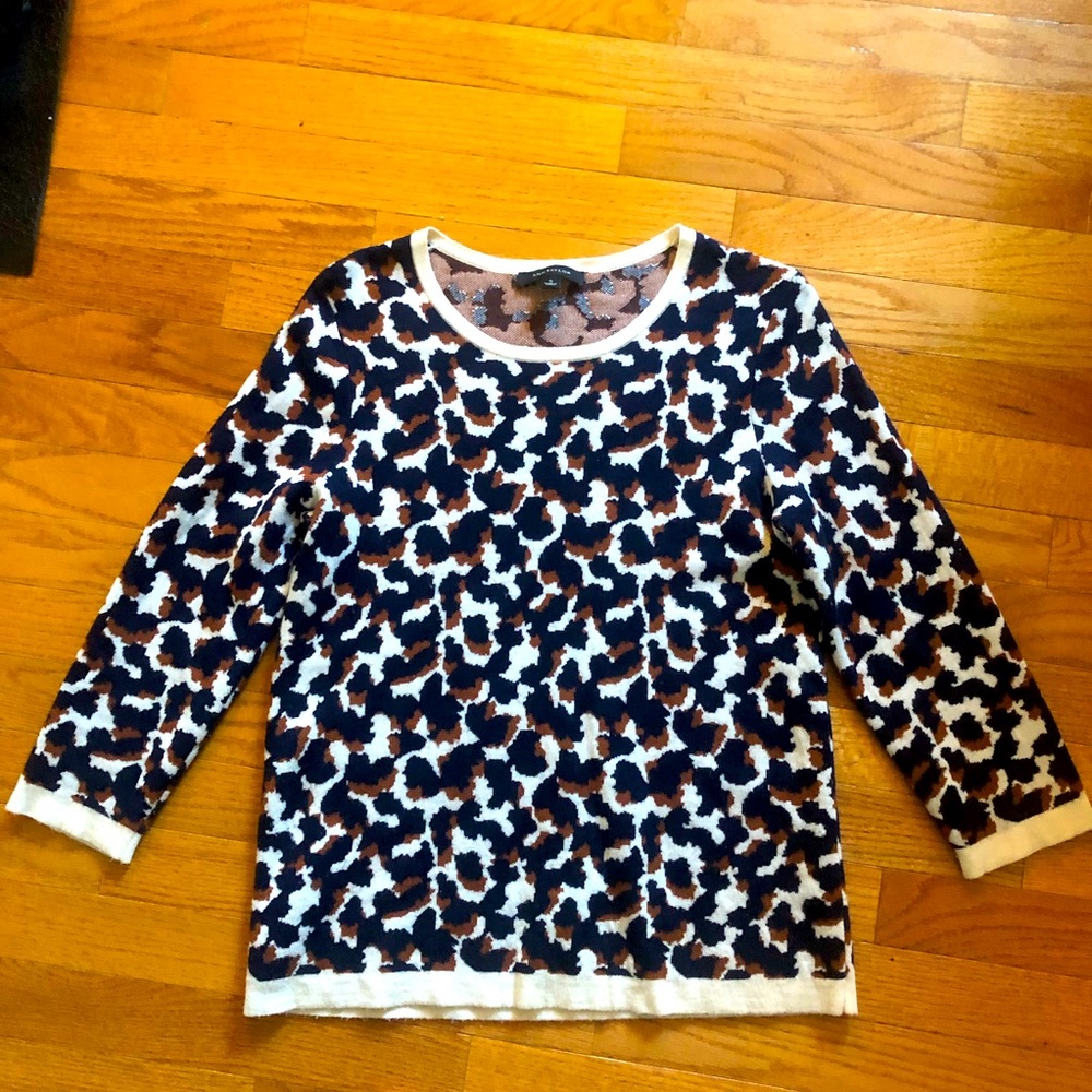 Ann Taylor Abstract Print Sweater - Small